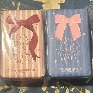 Warm Winter Wishes Lavender Vanilla & Honey Spruce Bar Soap Set